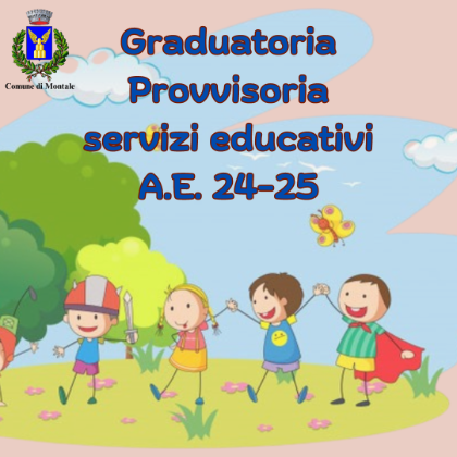 Graduatorie provvisorie Servizi educativi comunali  
