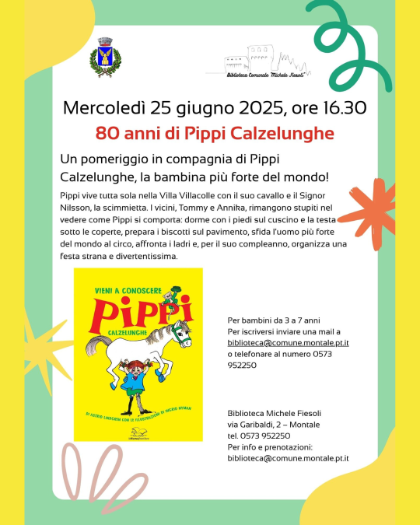80 anni di Pippi Calzelunghe 80 anni di Pippi Calzelunghe