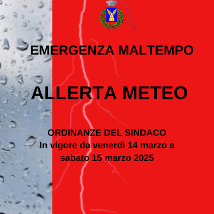 ALLERTA METEO ROSSA