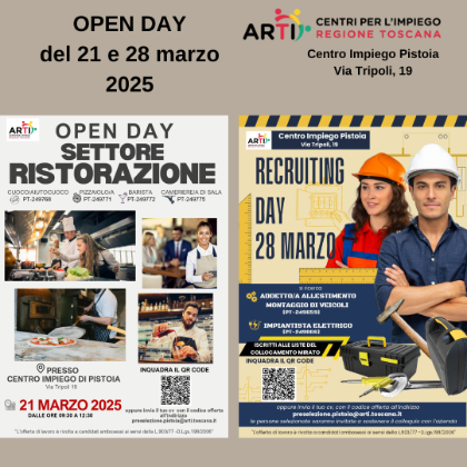  Open Day ristorazione e Recruitment Day L.68