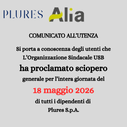 Sciopero generale Plures S.p.A