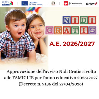 Nidi Gratis Regione Toscana 2026/2027