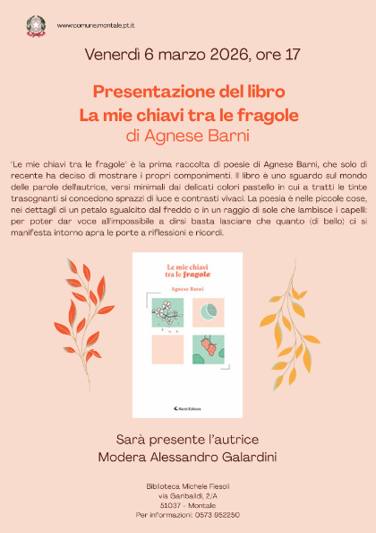 Presentazione del libro La mie chiavi tra le fragole