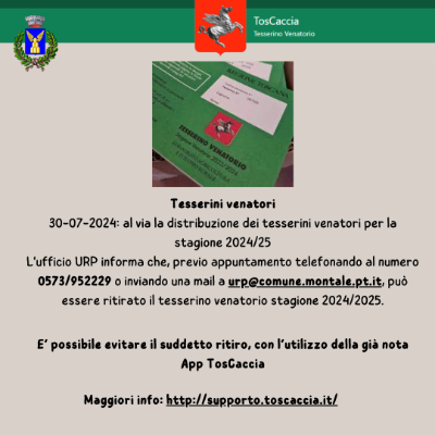 Tesserini venatori 