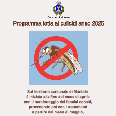 Programma lotta ai culicidi.