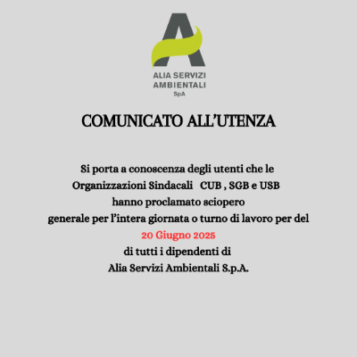 Sciopero Alia