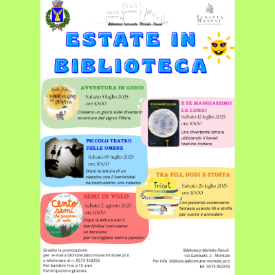 eventi estivi biblioteca