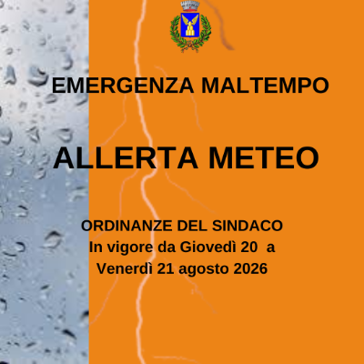_chiusura straordinaria per allerta meteo