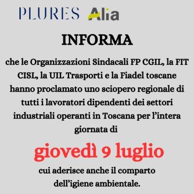 sciopero 9 luglio