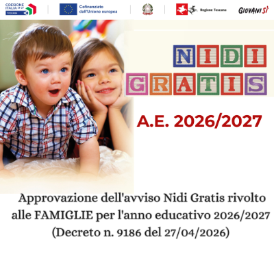 AVVISO NIDI GRATIS 26-27 per le FAMIGLIE.