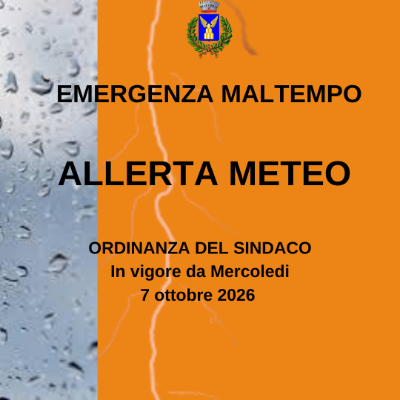 chiusura straordinaria per allerta meteo