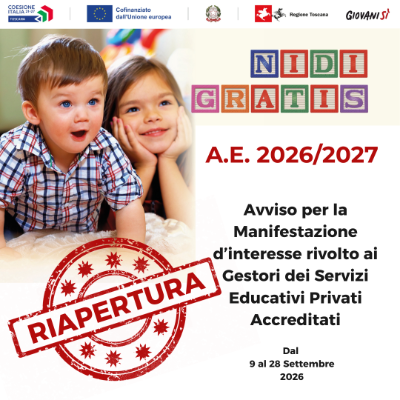 RIAPERTURA NIDI GRATIS 26-27