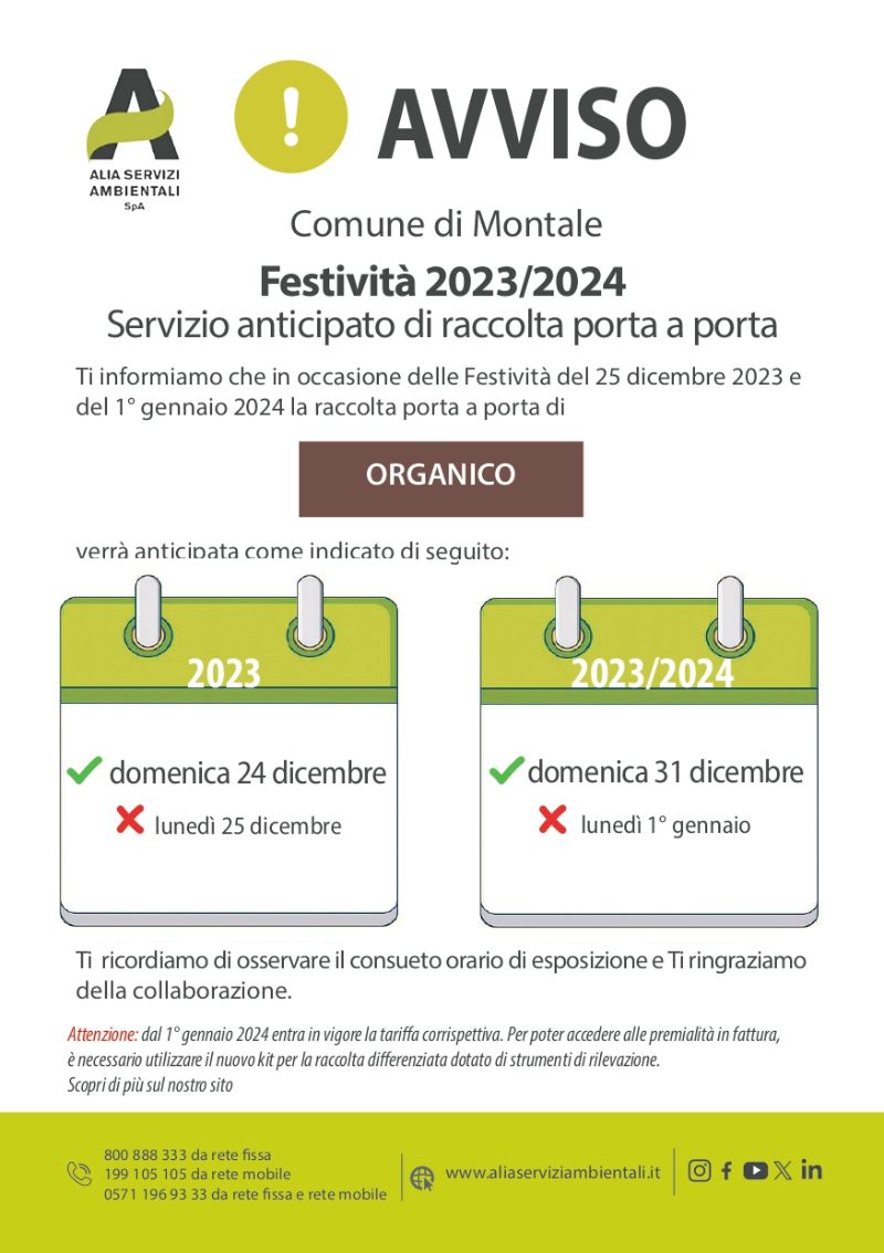 Raccolta nelle Festività