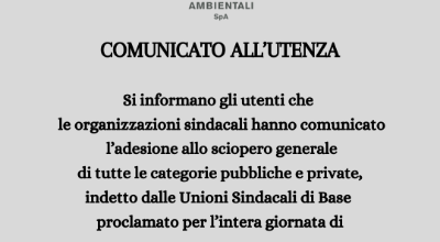 Sciopero Alia 22 settembre
