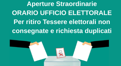 APERTURE STRAORDINARIE