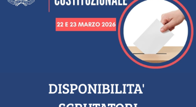 DISPONIBILITA' SCRUTATORI Referendum 2026