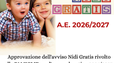 AVVISO NIDI GRATIS 26-27 per le FAMIGLIE.