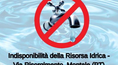 mancanza acqua