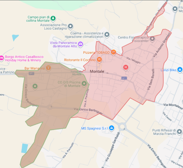 Mappa aree interessate